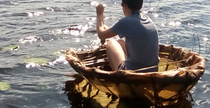 manufacture of a skin-on-frame coracle